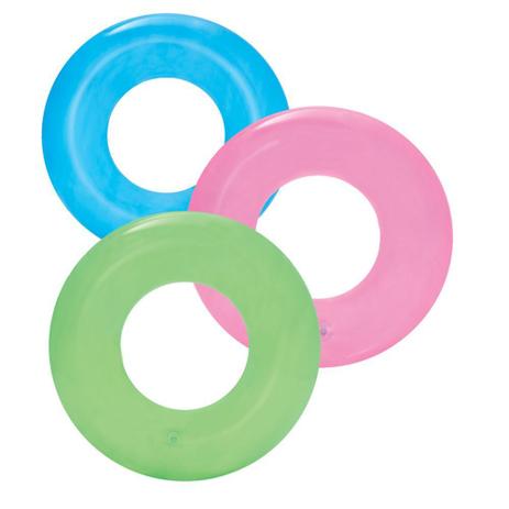 Boia Circular Neon Transparente 51cm Kit 3 Unidades Bestway Menor preço em Boia Circular Neon Transparente 51cm Kit 3 Unidades Bestway