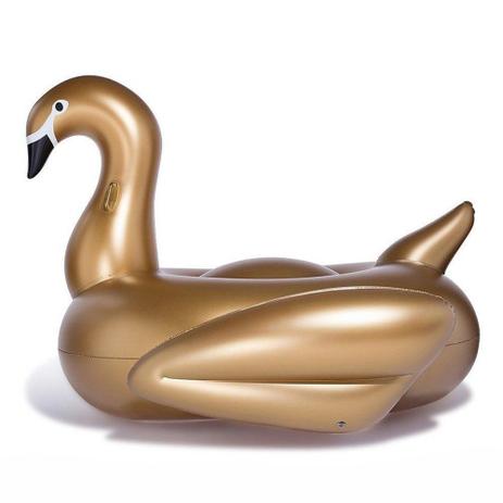 Boia Cisne Dourado Gigante - Fluthua Menor preço em Boia Cisne Dourado Gigante - Fluthua