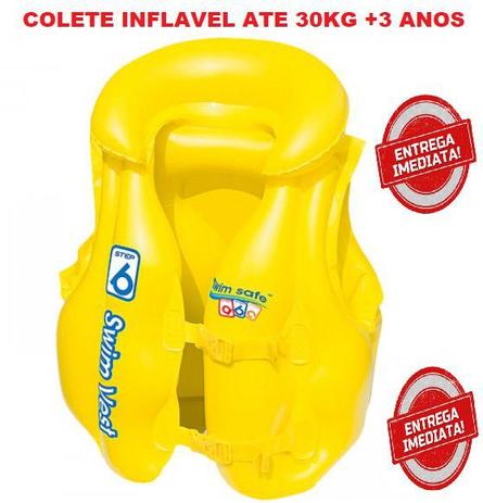 Boia colete inflável infantil de piscina praia ajustável kids - Swim Vest Menor preço em Boia colete inflável infantil de piscina praia ajustável kids - Swim Vest