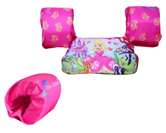 Boia colete salva-vidas menina com boia auxiliar - SEA KIDS Menor preço em Boia colete salva-vidas menina com boia auxiliar - SEA KIDS