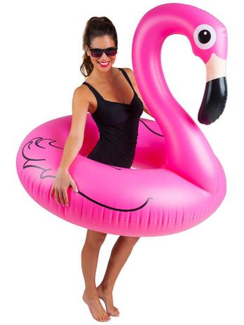 Boia de Piscina Flamingo Gigante Circular Rosa Divertida 120 cm - Summer Fun Menor preço em Boia de Piscina Flamingo Gigante Circular Rosa Divertida 120 cm - Summer Fun