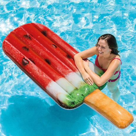 Boia Divertida Colorida Colchão Inflável para Piscina Picolé de Melancia Intex Menor preço em Boia Divertida Colorida Colchão Inflável para Piscina Picolé de Melancia Intex