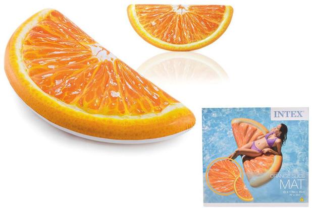 Boia Divertida Verão Colchão Inflável para Piscina Fatia de Laranja Intex - Suporta aproximadamente 100Kg Menor preço em Boia Divertida Verão Colchão Inflável para Piscina Fatia de Laranja Intex - Suporta aproximadamente 100Kg