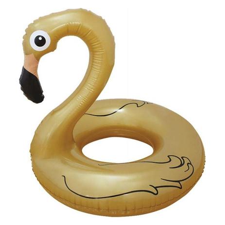 Boia Flamingo Dourado - Bel fix Menor preço em Boia Flamingo Dourado - Bel fix