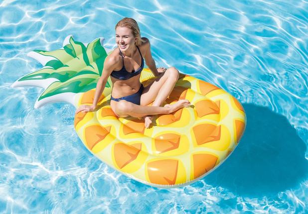 Boia Gigante para Piscina Colchão Inflável Colorida Divertida Abacaxi Intex Menor preço em Boia Gigante para Piscina Colchão Inflável Colorida Divertida Abacaxi Intex
