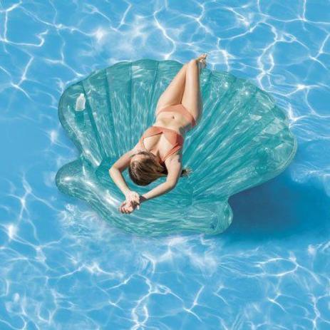 Bóia Ilha Inflável Concha do Mar Piscina Intex 57255 Menor preço em Bóia Ilha Inflável Concha do Mar Piscina Intex 57255