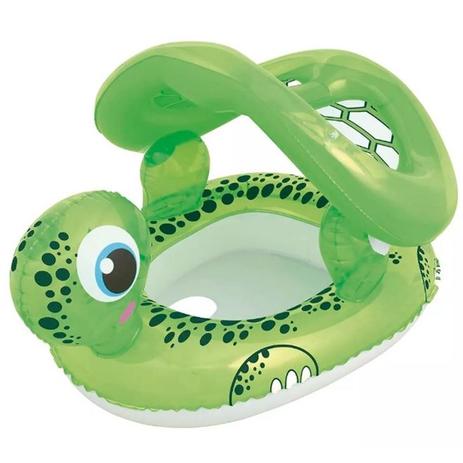 Boia infantil bebe com cobertura guarda sol tartaruga com kit reparo - Mor é boa?