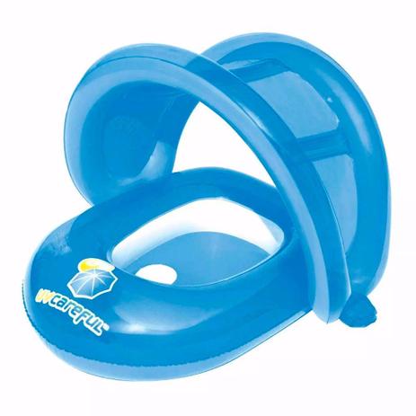 Boia Infantil Fralda Piscina Praia Com Cobertura ( AZUL ) - Bastway Menor preço em Boia Infantil Fralda Piscina Praia Com Cobertura ( AZUL ) - Bastway
