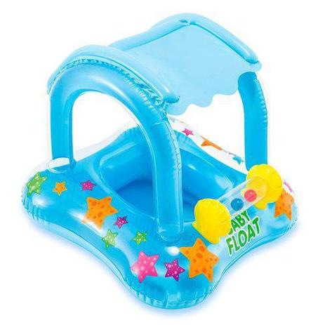 Boia Inflável Infantil Com Cobetura Baby Bote Kiddie - Intex Menor preço em Boia Inflável Infantil Com Cobetura Baby Bote Kiddie - Intex