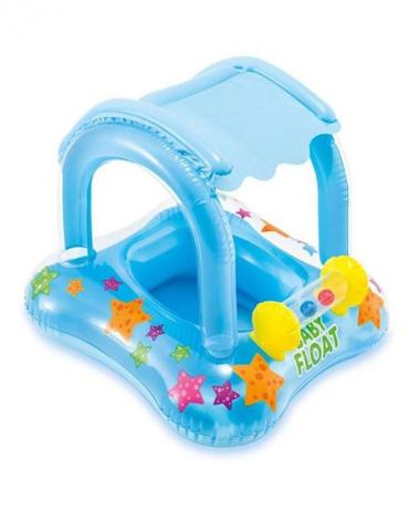 Menor preço em Boia para Bebê Infantil com Cobertura Baby Float Azul - Intex