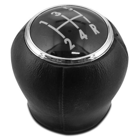 Bola de Câmbio Manopla Corsa Celta Montana Meriva Vectra Astra Preta com Aro Cromado Ré para Trás - Auto Quality Menor preço em Bola de Câmbio Manopla Corsa Celta Montana Meriva Vectra Astra Preta com Aro Cromado Ré para Trás - Auto Quality