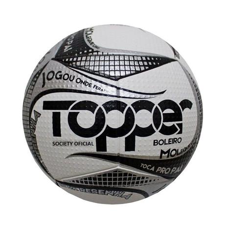 Bola de Futebol Society Boleiro Cinza - Topper é boa?