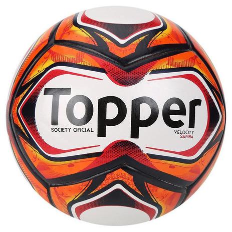 Bola De Futebol Society Topper Velocity Samba Menor preço em Bola De Futebol Society Topper Velocity Samba