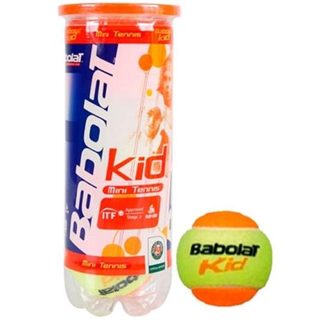 Menor preço em Bola De Tênis Babolat Kid Estagio 2 Tubo com 3 Bolas