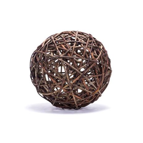 Bola Decorativa Cipó Bruto 20 cm - Art cestas Menor preço em Bola Decorativa Cipó Bruto 20 cm - Art cestas