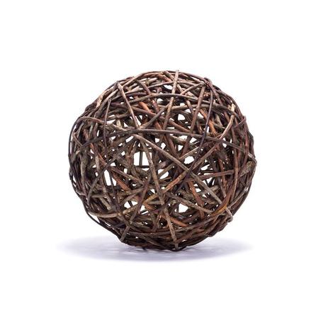 Bola Decorativa Cipó Bruto 25 cm - Art cestas Menor preço em Bola Decorativa Cipó Bruto 25 cm - Art cestas