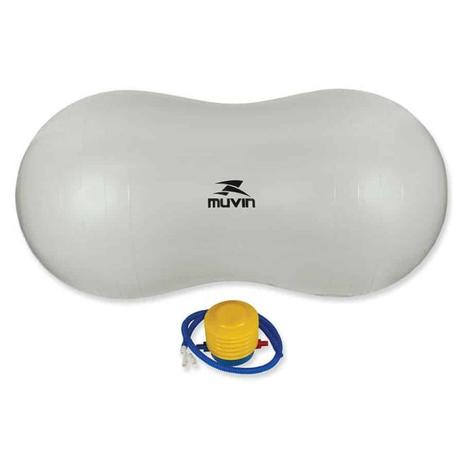 Bola Feijao Ginastica Peanut Cinza Muvin Menor preço em Bola Feijao Ginastica Peanut Cinza Muvin