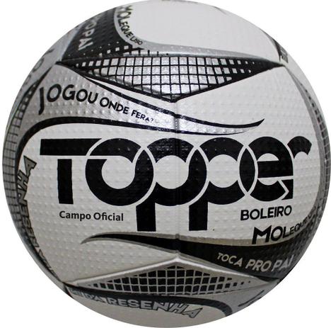 Bola Futebol de Campo Boleiro Branco/Cinza 2019 - Topper é boa?