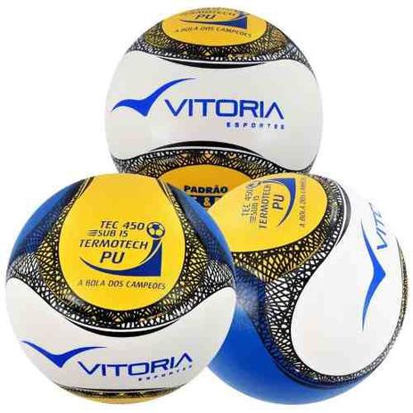 Bola Futsal Vitoria Termotec Sub 15 Kit Com 3 (13 A 15 Anos) - Vitoria esportes Menor preço em Bola Futsal Vitoria Termotec Sub 15 Kit Com 3 (13 A 15 Anos) - Vitoria esportes