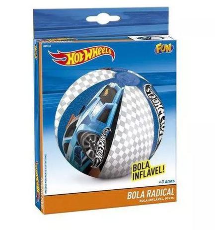 Bola Inflável Hot Whells Radical 50cm - Fun - Hotwheels Menor preço em Bola Inflável Hot Whells Radical 50cm - Fun - Hotwheels