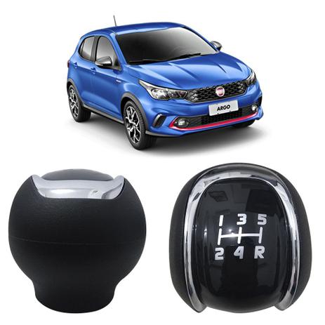 Bola Manopla Cambio Preta Com Cromado Fiat Argo Chronos 2018 Menor preço em Bola Manopla Cambio Preta Com Cromado Fiat Argo Chronos 2018