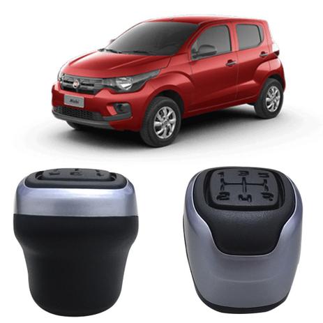 Bola Manopla Cambio Preta Com Prata Fiat Mobi 2017 2018 Menor preço em Bola Manopla Cambio Preta Com Prata Fiat Mobi 2017 2018