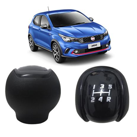 Bola Manopla Cambio Preta Fiat Argo Chronos 2017 2018 Menor preço em Bola Manopla Cambio Preta Fiat Argo Chronos 2017 2018