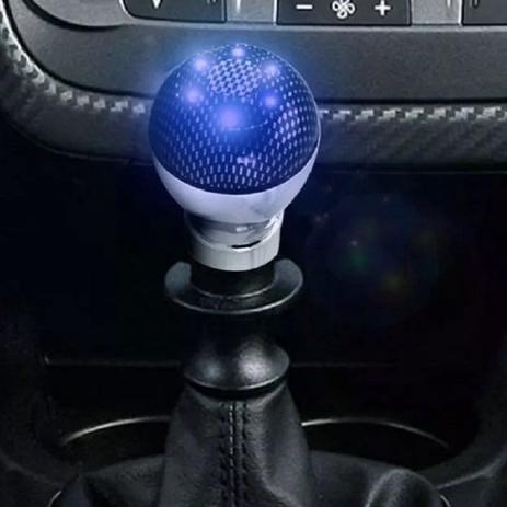 Bola Manopla de Cambio Led Neon Azul 3 Efeitos Carbon Tuning - American auto é boa?