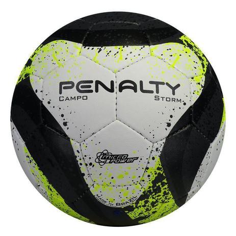Bola Penalty Futebol Campo Storm - Branco/Preto Menor preço em Bola Penalty Futebol Campo Storm - Branco/Preto