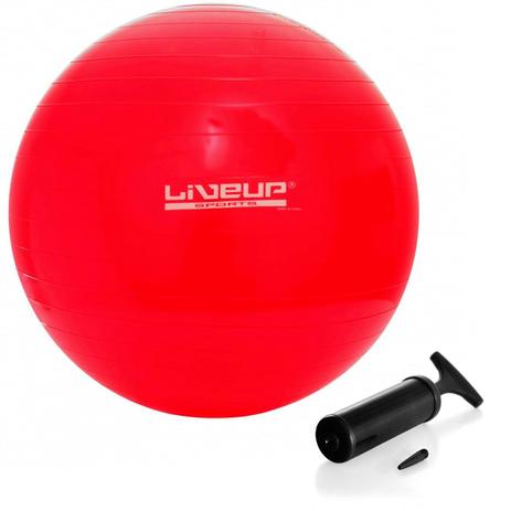 Bola Suica Premium 45 Cm Vermelha + Mini Bomba de Inflar Liveup Menor preço em Bola Suica Premium 45 Cm Vermelha + Mini Bomba de Inflar Liveup