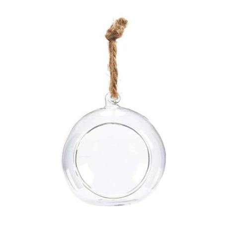 Bola Vaso de vidro Transparente Porta velas Terrário 7x6cm - OEM Menor preço em Bola Vaso de vidro Transparente Porta velas Terrário 7x6cm - OEM