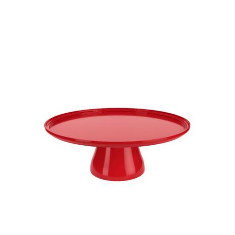 Boleira Cake 32,5 x 32,5 x 11,6 cm Vermelho Bold - Coza - Brinox Menor preço em Boleira Cake 32,5 x 32,5 x 11,6 cm Vermelho Bold - Coza - Brinox