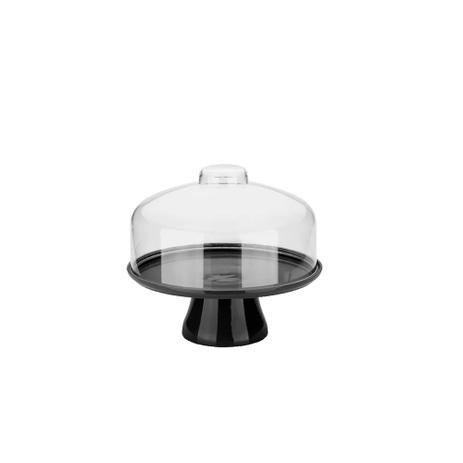 Boleira com Cúpula Cake Preta 25cm - Coza - Brinox Menor preço em Boleira com Cúpula Cake Preta 25cm - Coza - Brinox