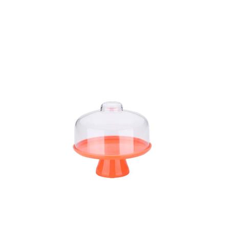 Boleira com Cúpula Cake Tangerina 19,5 x 19,5 x 18 cm - Coza - Brinox Menor preço em Boleira com Cúpula Cake Tangerina 19,5 x 19,5 x 18 cm - Coza - Brinox