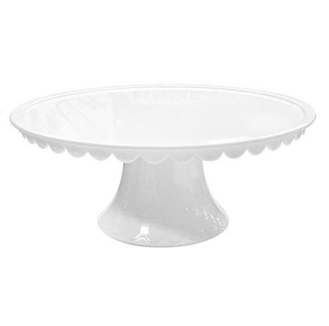 Boleira com pé alto bandeja decorada melamina 35,5 cm ø - Rio chens é boa?