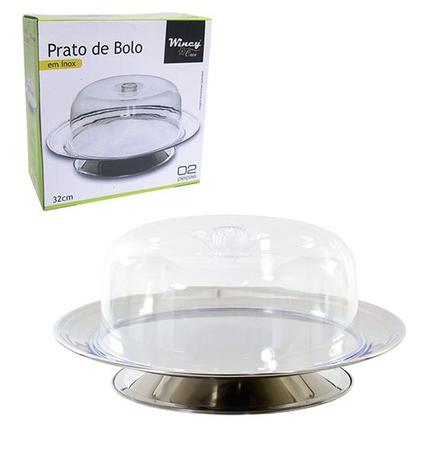 Boleira com pé de inox e tampa de acrílico com 32cm ø - Wincy é ruim? Boleira com pé de inox e tampa de acrílico com 32cm ø - Wincy é boa?