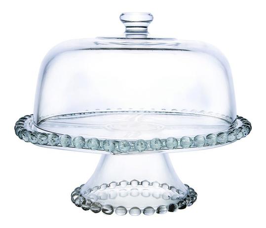 Boleira em vidro 5 em 1 30,5cm Pearl - Hauskraft Menor preço em Boleira em vidro 5 em 1 30,5cm Pearl - Hauskraft