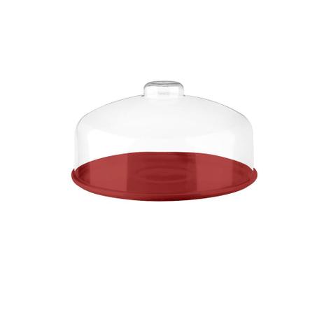 Boleira Prato Cozy 25 cm Vermelho Bold - Coza - Brinox Menor preço em Boleira Prato Cozy 25 cm Vermelho Bold - Coza - Brinox