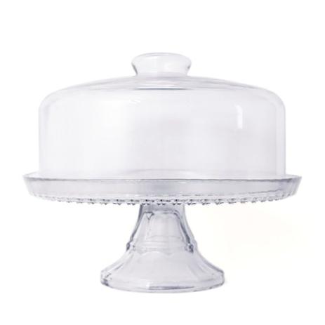 Boleira Vitazza Com Tampa E Pé Vidro 28 Cm - FMSP Menor preço em Boleira Vitazza Com Tampa E Pé Vidro 28 Cm - FMSP