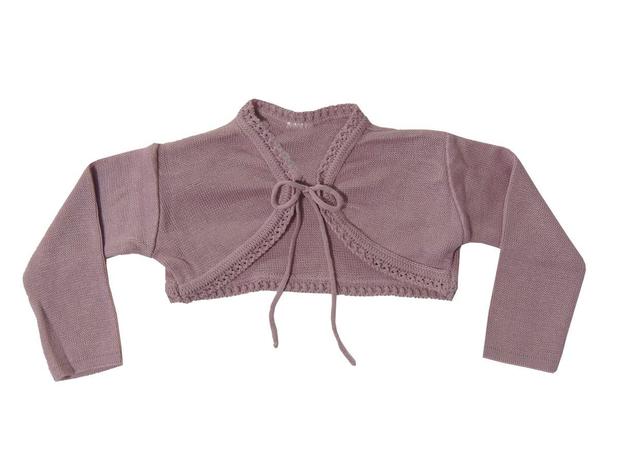 casaco bolero infantil