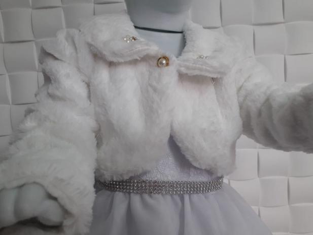 Bolero Pele Branco Batizado Bebe Menina 3 Anos Ranna Bebe Casaco E Jaqueta Para Bebes Magazine Luiza