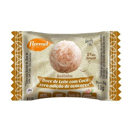 Bolinha doce de leite BRINDE 12g - Flormel Menor preço em Bolinha doce de leite BRINDE 12g - Flormel