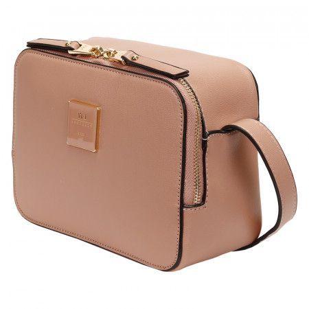 Bolsa Bag Crossbody Wj Media Saffiano Monocolor Rose Wj Acessorios Bolsas E Acessorios Magazine Luiza