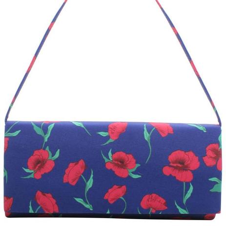 Bolsa carteira clutch floral / Bolsa pequena / Transversal / Alça lateral removível - Biro Menor preço em Bolsa carteira clutch floral / Bolsa pequena / Transversal / Alça lateral removível - Biro