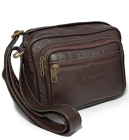 Bolsa Carteiro Masculina Com Alça Tiracolo De Couro Bovino - Le Voyage -  Pasta Executiva/ Maleta Executiva - Magazine Luiza