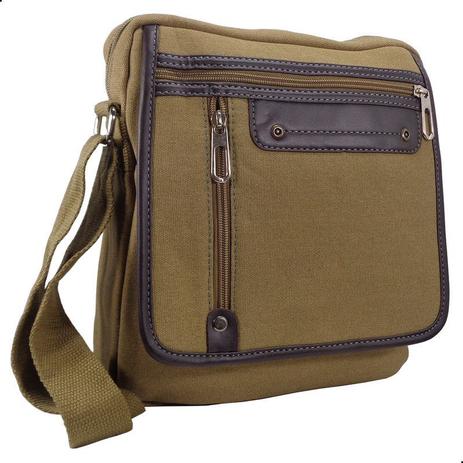 Bolsa Carteiro Masculina Grande Lona Transversal Pasta Ombro - Keuven Menor preço em Bolsa Carteiro Masculina Grande Lona Transversal Pasta Ombro - Keuven