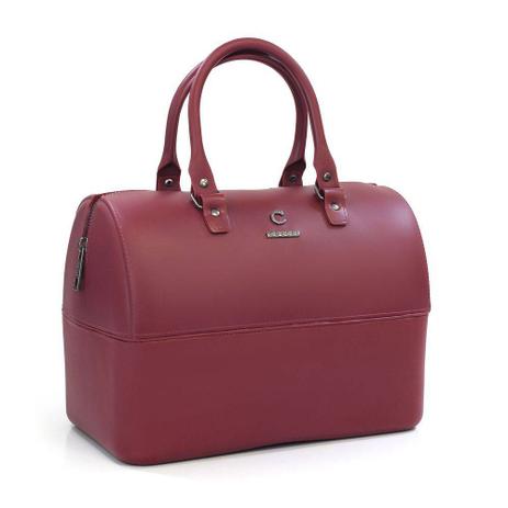 Bolsa colcci veneza baú bordo rubiberry Menor preço em Bolsa colcci veneza baú bordo rubiberry