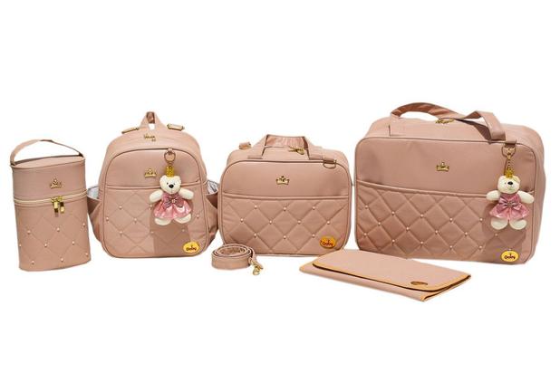Bolsa De Bebe E Maternidade Com Mochila Passeio New 5 Peças - Gaby mundo infantil Menor preço em Bolsa De Bebe E Maternidade Com Mochila Passeio New 5 Peças - Gaby mundo infantil
