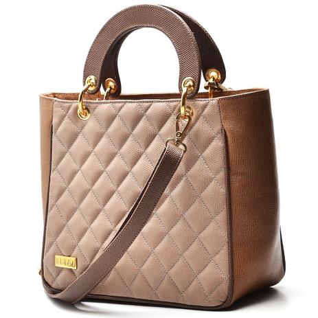 Bolsa de Mão Couro Rosê - Hendy bag Menor preço em Bolsa de Mão Couro Rosê - Hendy bag