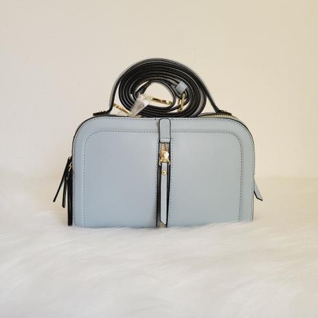 grey leather bolsa